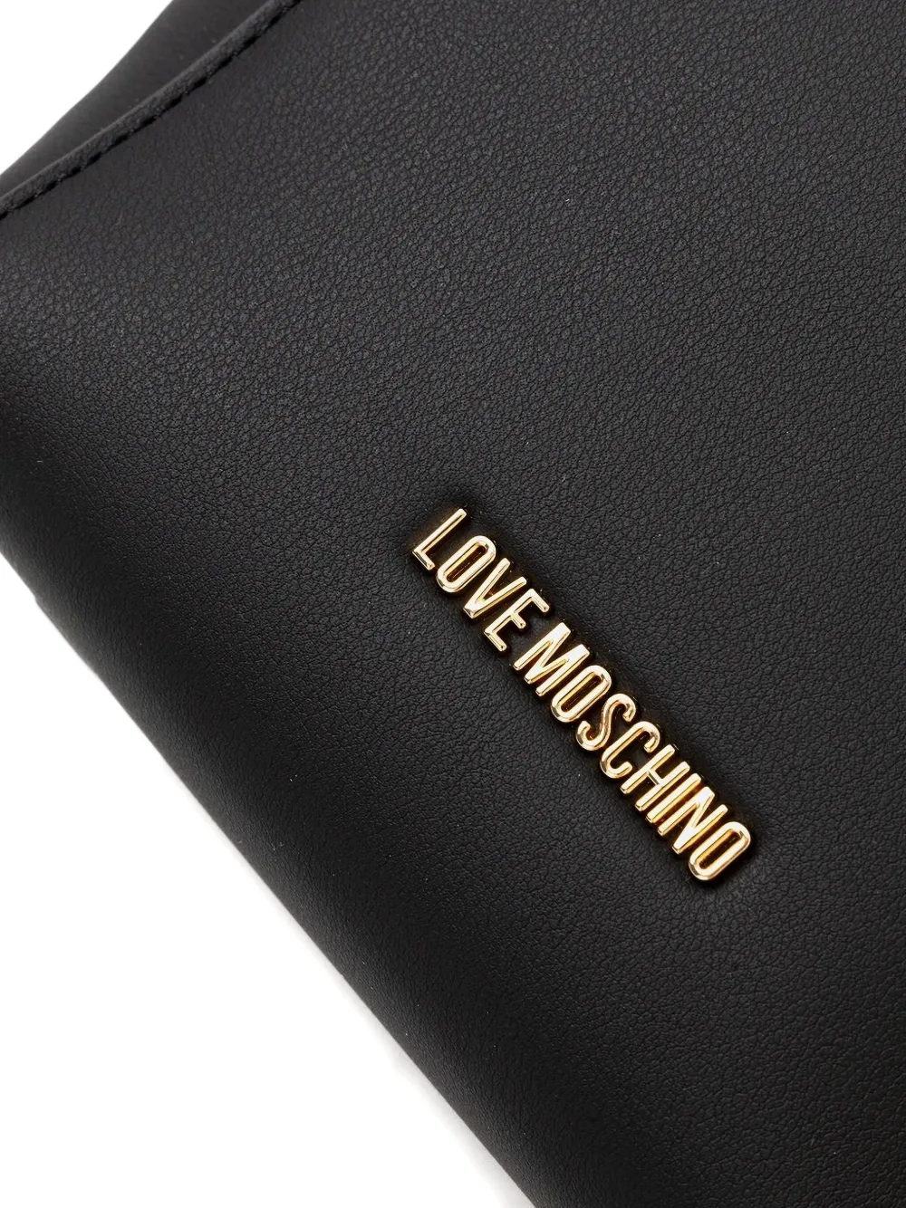 Love Moschino Tas met handvat en verfraaid met kristallen Zwart