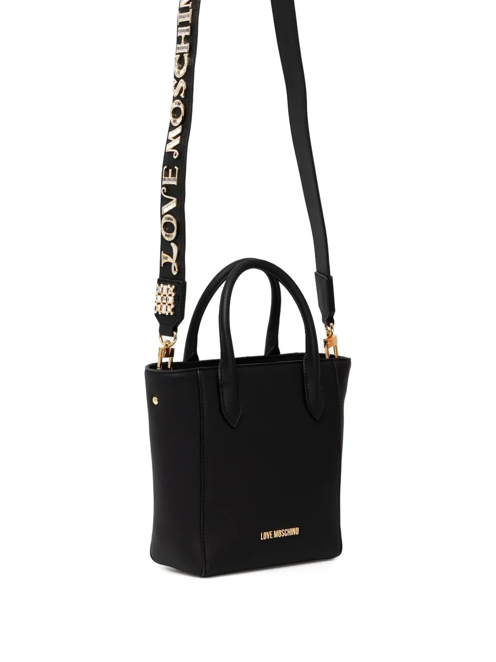Love Moschino Borsa tote con decorazione - Nero