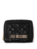 Love Moschino quilted zip-around purse - Black