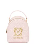 Love Moschino quilted heart-logo backpack - Pink