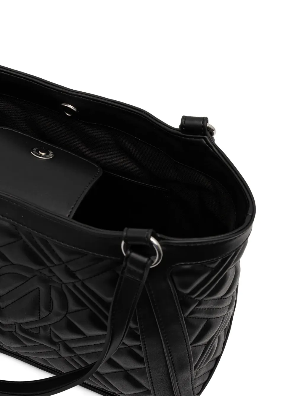 Love Moschino Medium gewatteerde shopper met logo Zwart