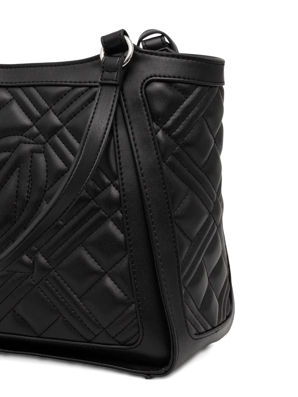 Love Moschino Medium gewatteerde shopper met logo Zwart