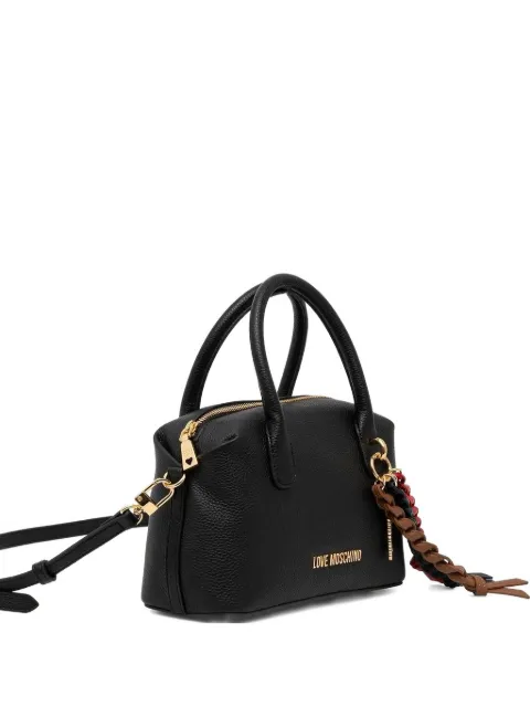Love Moschino bolsa crossbody con dije trenzado