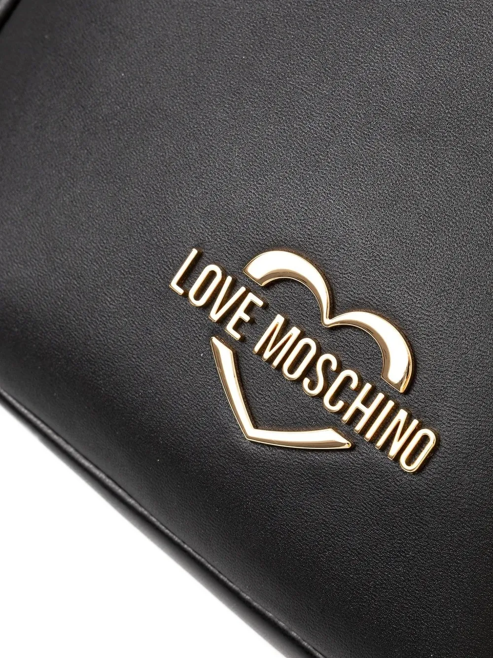 Love Moschino Shopper met handvat en logo Zwart