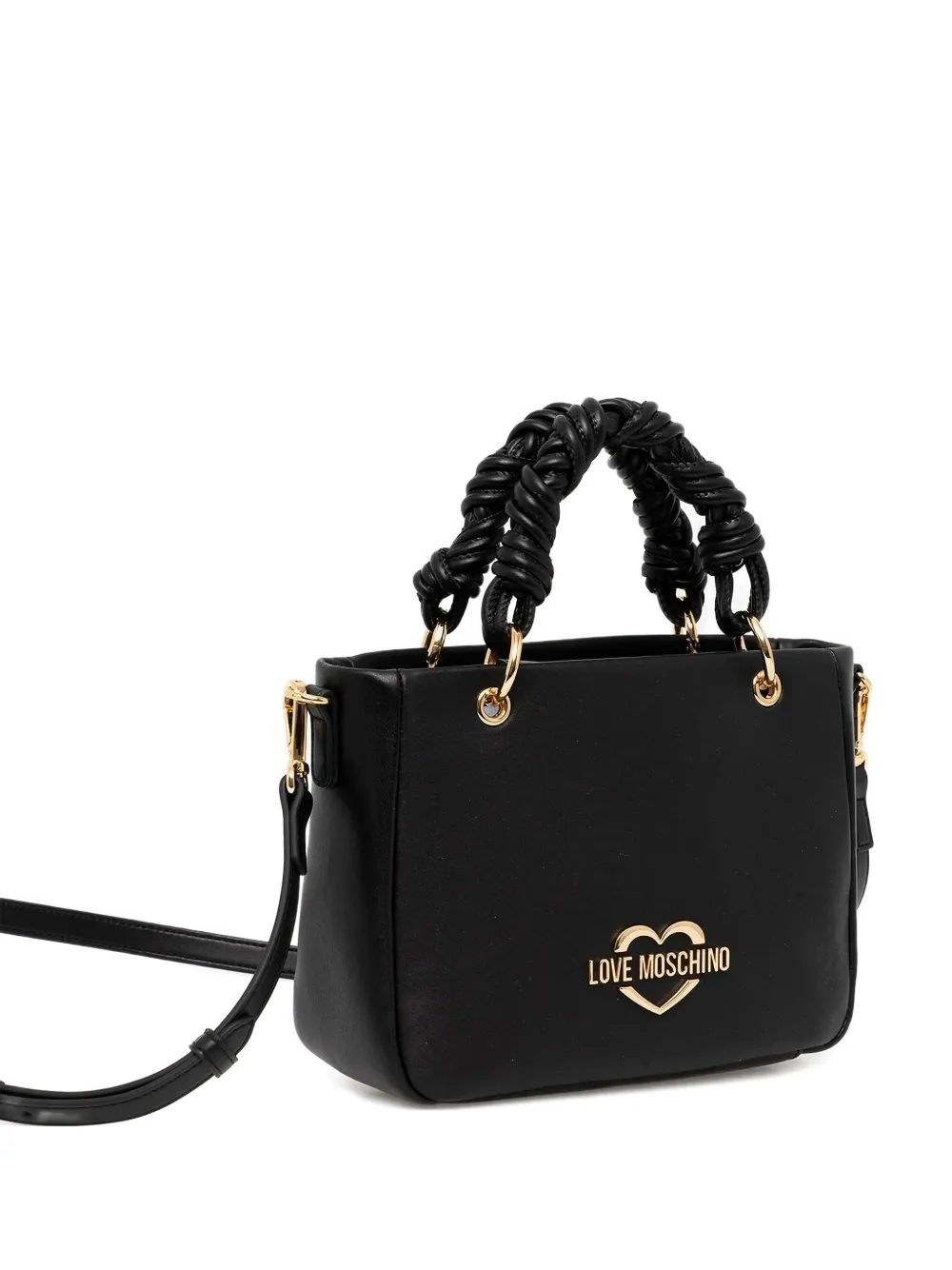 Love Moschino top-handle logo tote bag | Black | Image 1