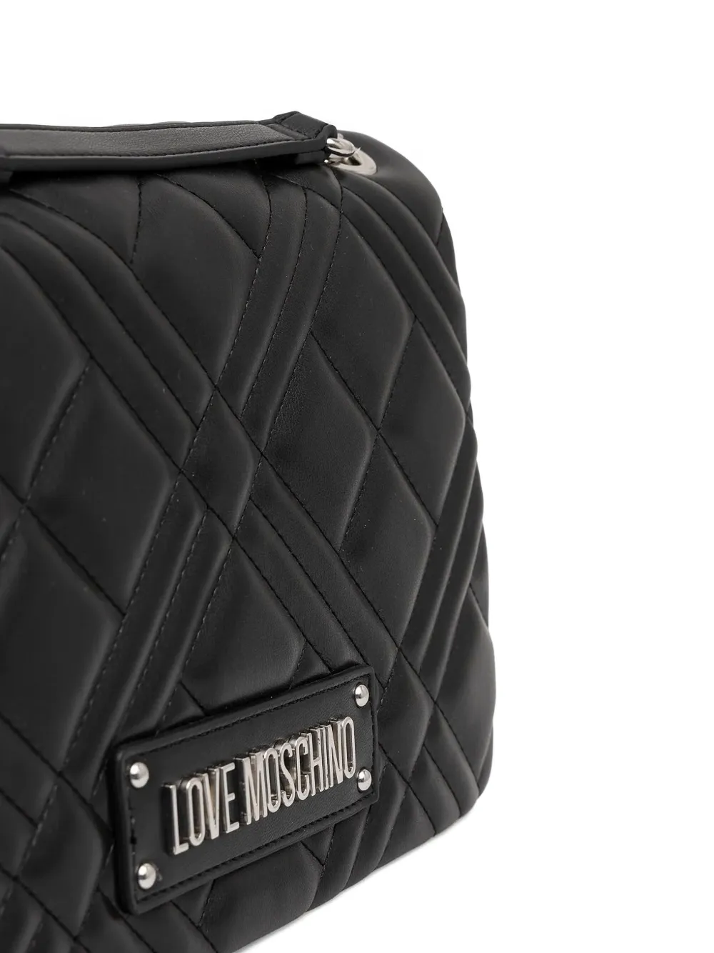Love Moschino Quilted Chain Shoulder Bag In Black