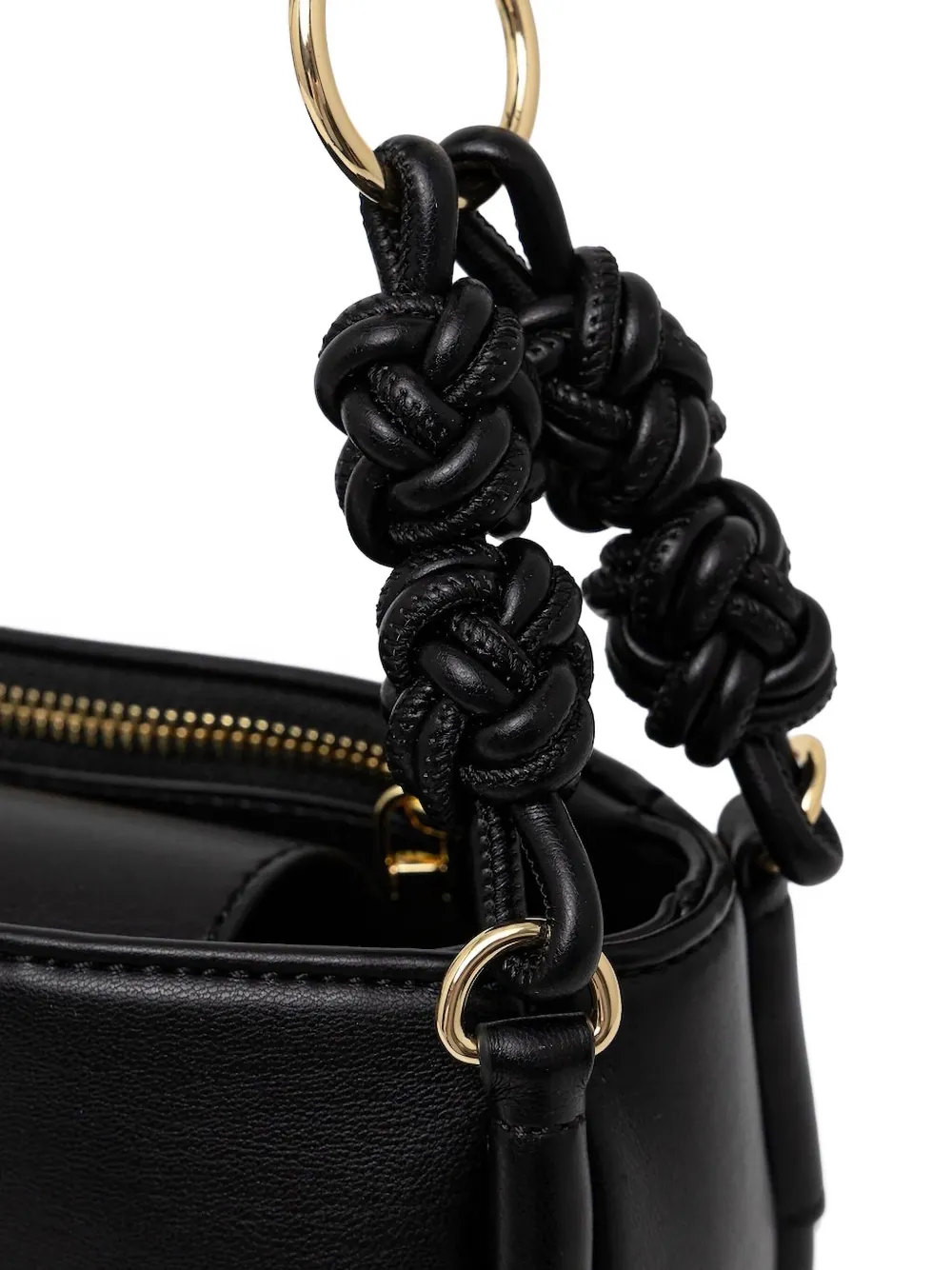 Love Moschino Knotted-detailing Crossbody Bag In Black