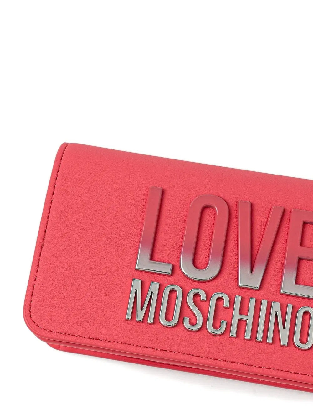 Love Moschino Logo-plaque Chain Crossbody Bag In Pink