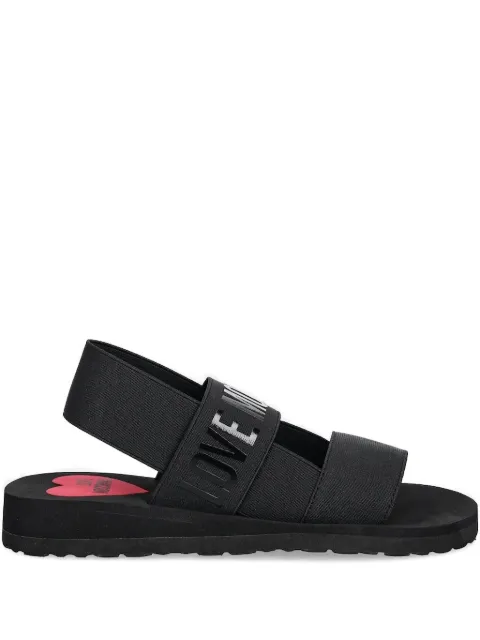 Love Moschino logo-print sandals