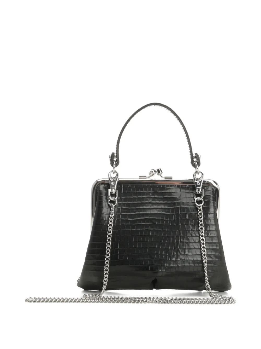 Vivienne Westwood croco-embossed mini bag - Zwart