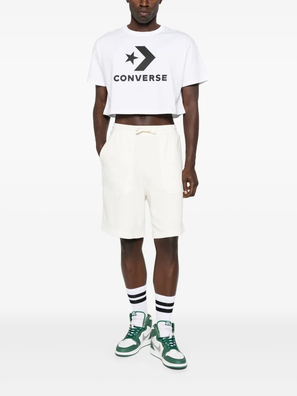 Converse logo-print track shorts | Track & Running Shorts | Image 2