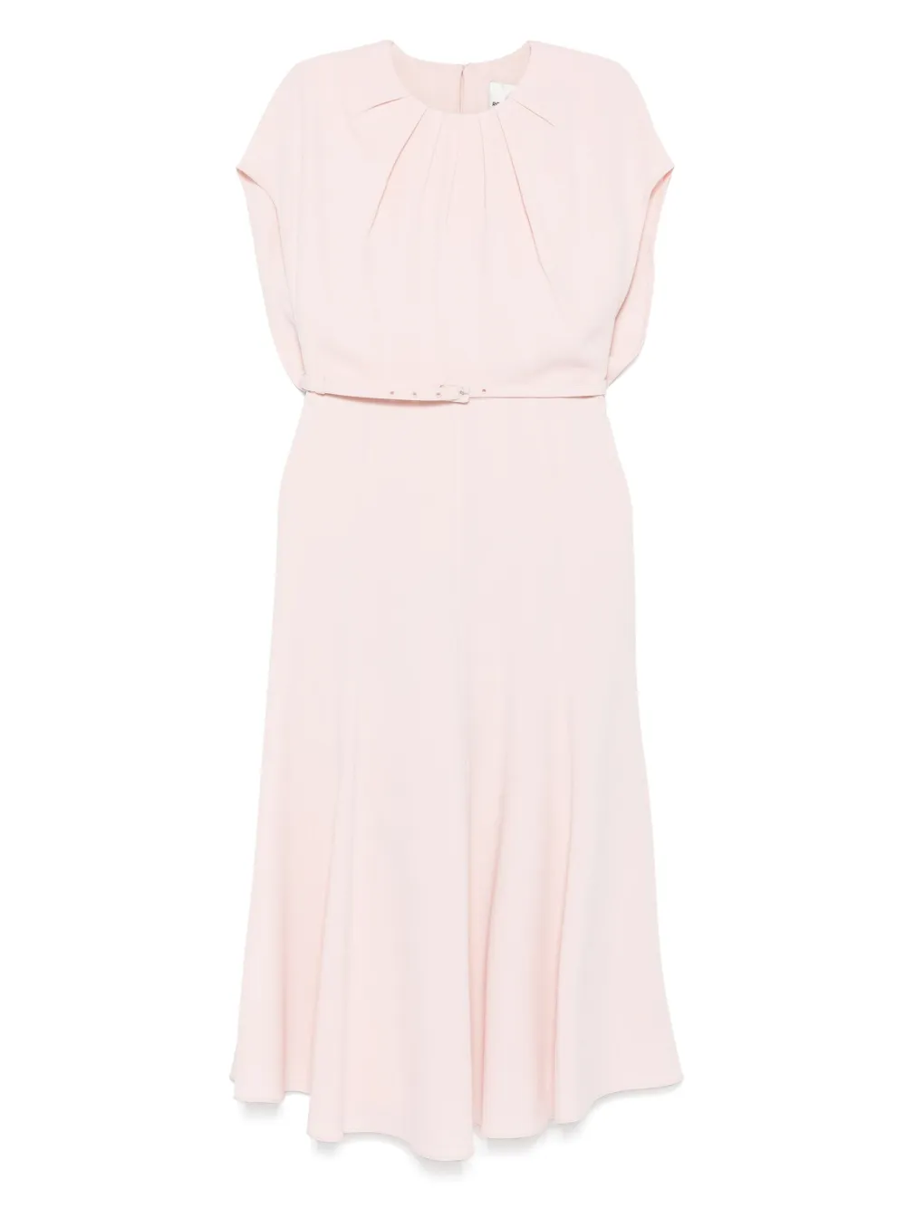 belted midi dress