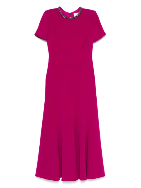 Roland Mouret collar-embellished midi dress