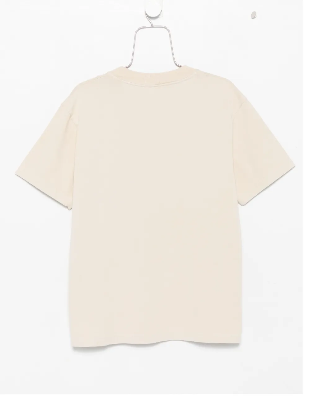 424 T-shirt met geborduurd logo Beige