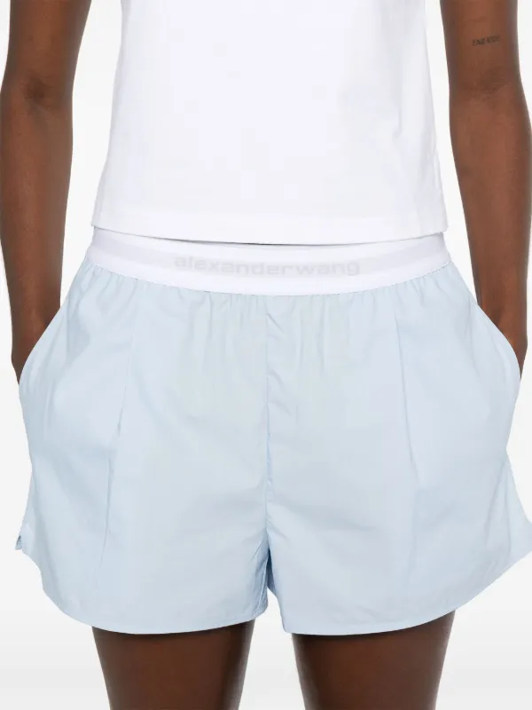 【送料&関税込】Alexander Wang Shorts In Blue Cotton supreme box logo swim shorts item - SchaferandweinerShops