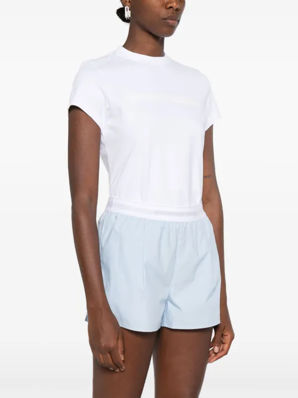 Alexander Wang Cotton Shorts | Blue | FARFETCH
