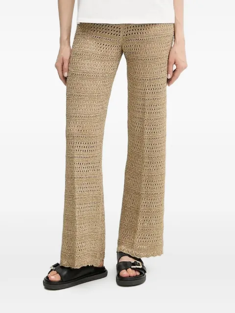 TWINSET metallic crochet trousers