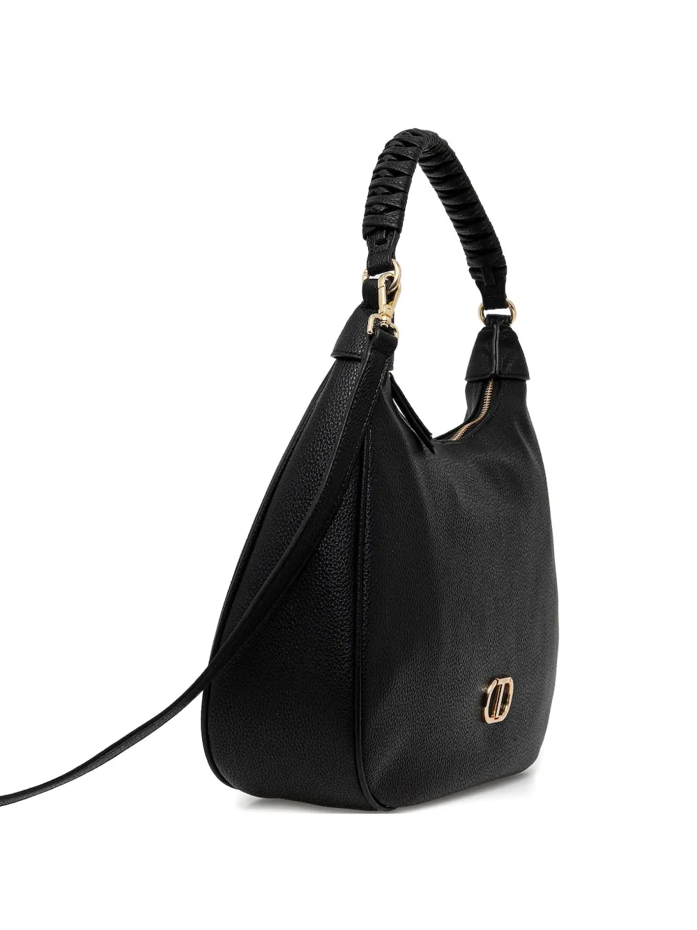 TWINSET Borsa a spalla con manico intrecciato - Nero