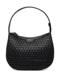 TWINSET woven top-handle tote bag - Black