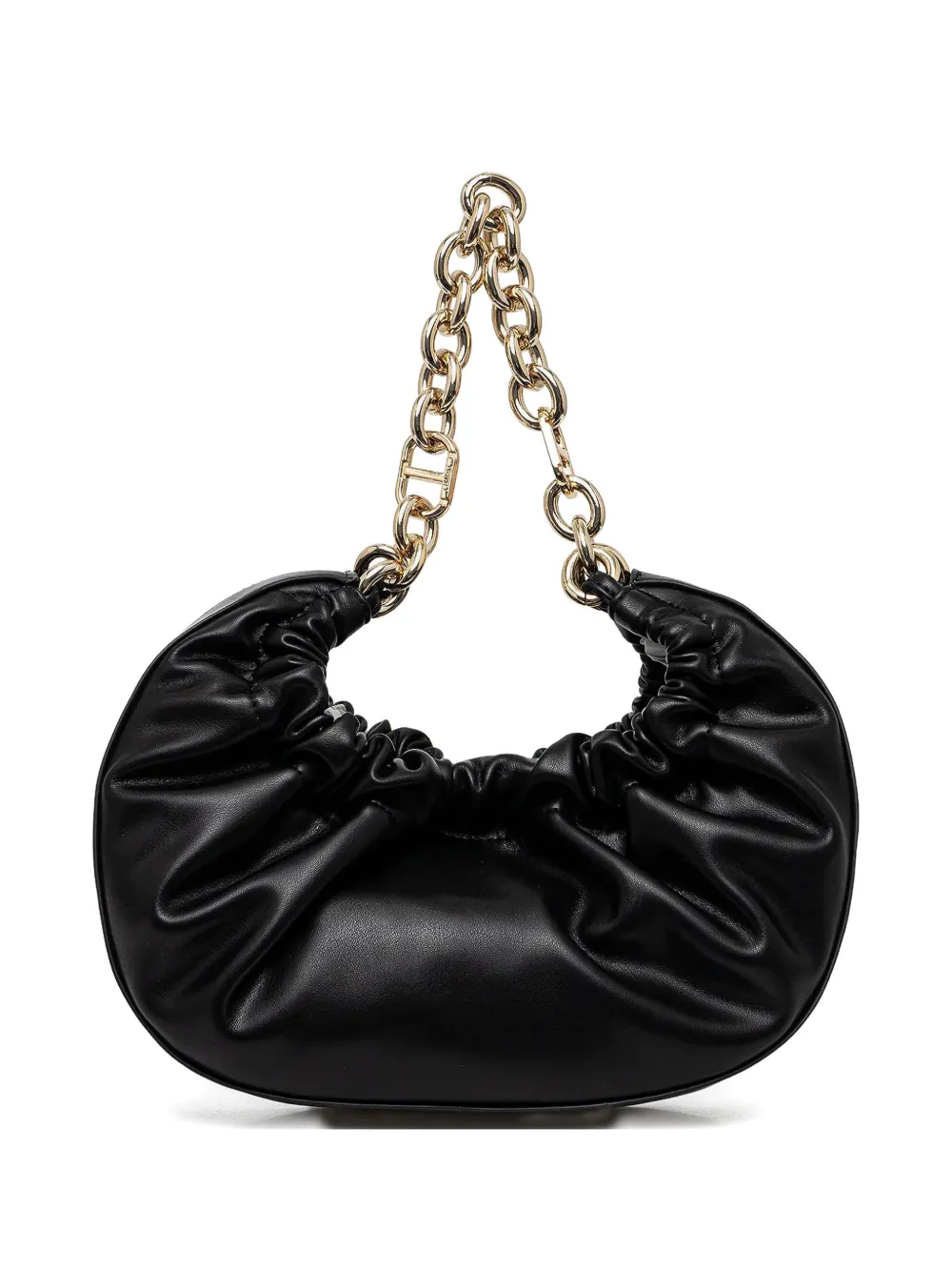 TWINSET chain-strap gathered tote bag Zwart