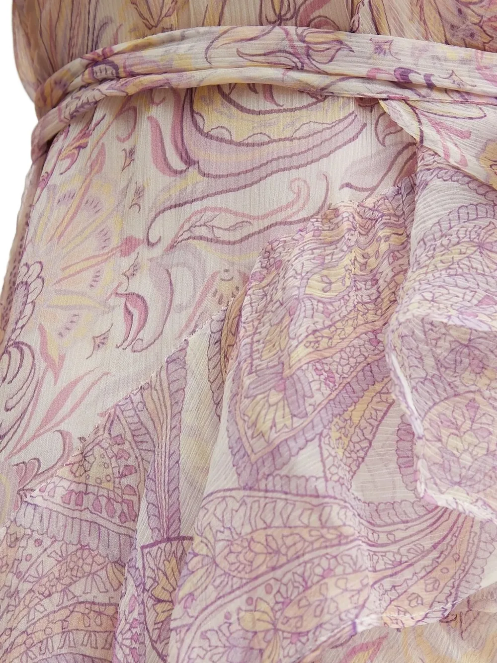 TWINSET Jurk met bloemenprint en ruches Beige