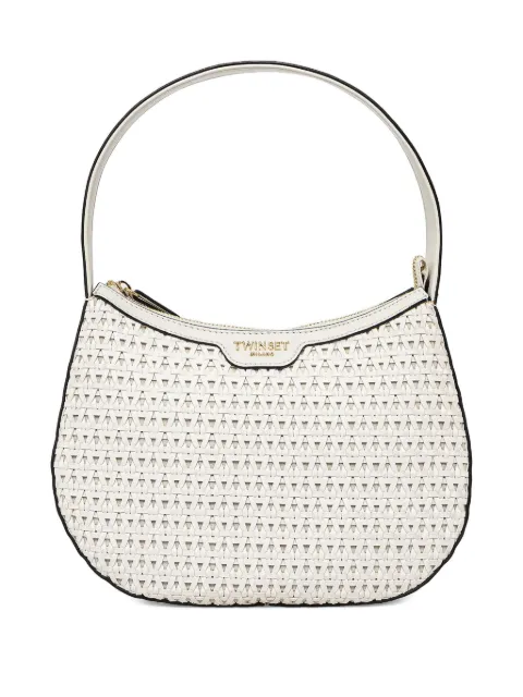 TWINSET woven top-handle tote bag