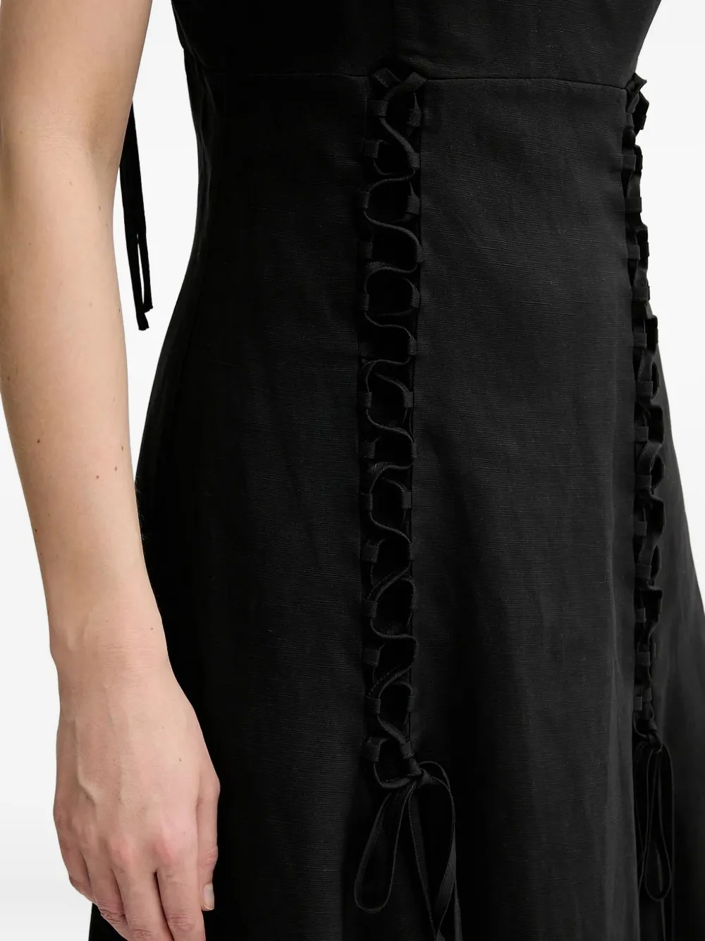 TWINSET Maxi-jurk met kant Zwart