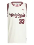 adidas mesh sleeveless jersey - White