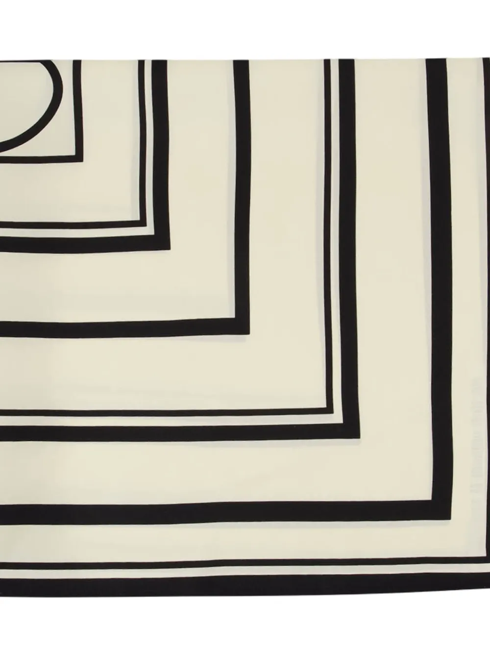 ANINE BING monogram geometric silk scarf | Image 2