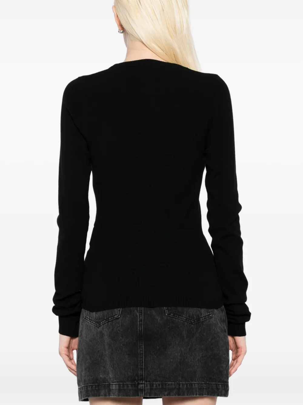 Off-White Vest met logo en lange mouwen Zwart