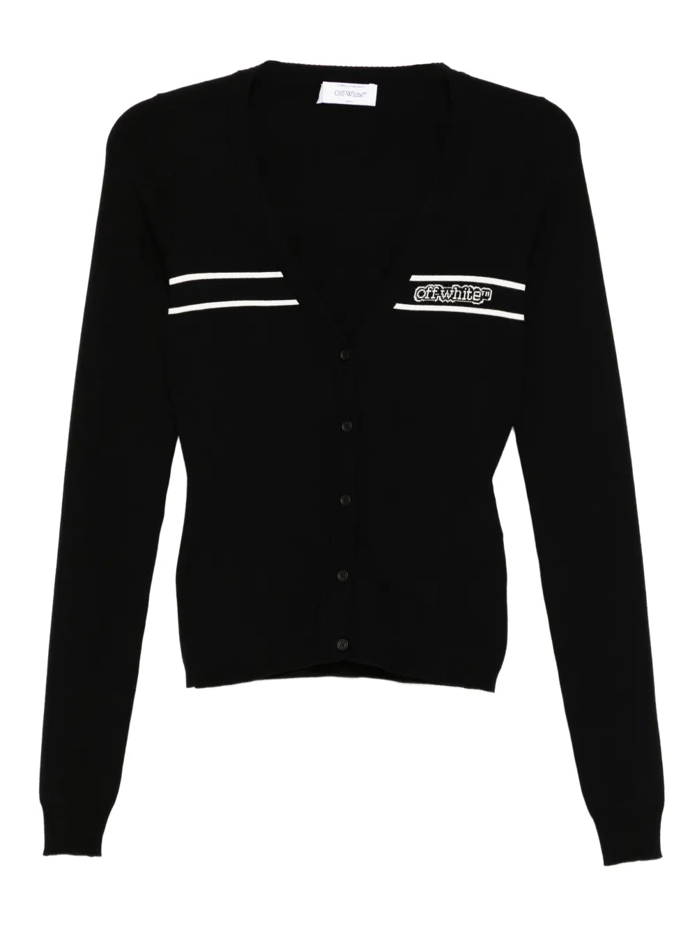Off-white Logo Long-sleeves Cardigans