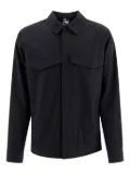 GR10K flap-pocket snap-button shirt - Black