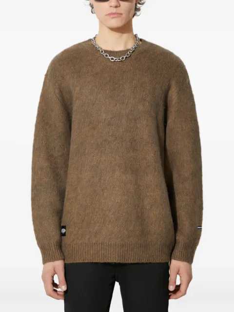 MANASTASH brushed-effect crew-neck sweater