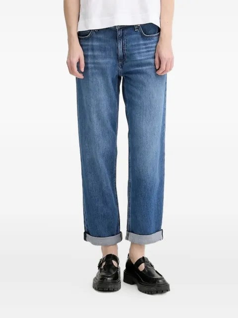 rag & bone cuffed-hem five-pocket jeans