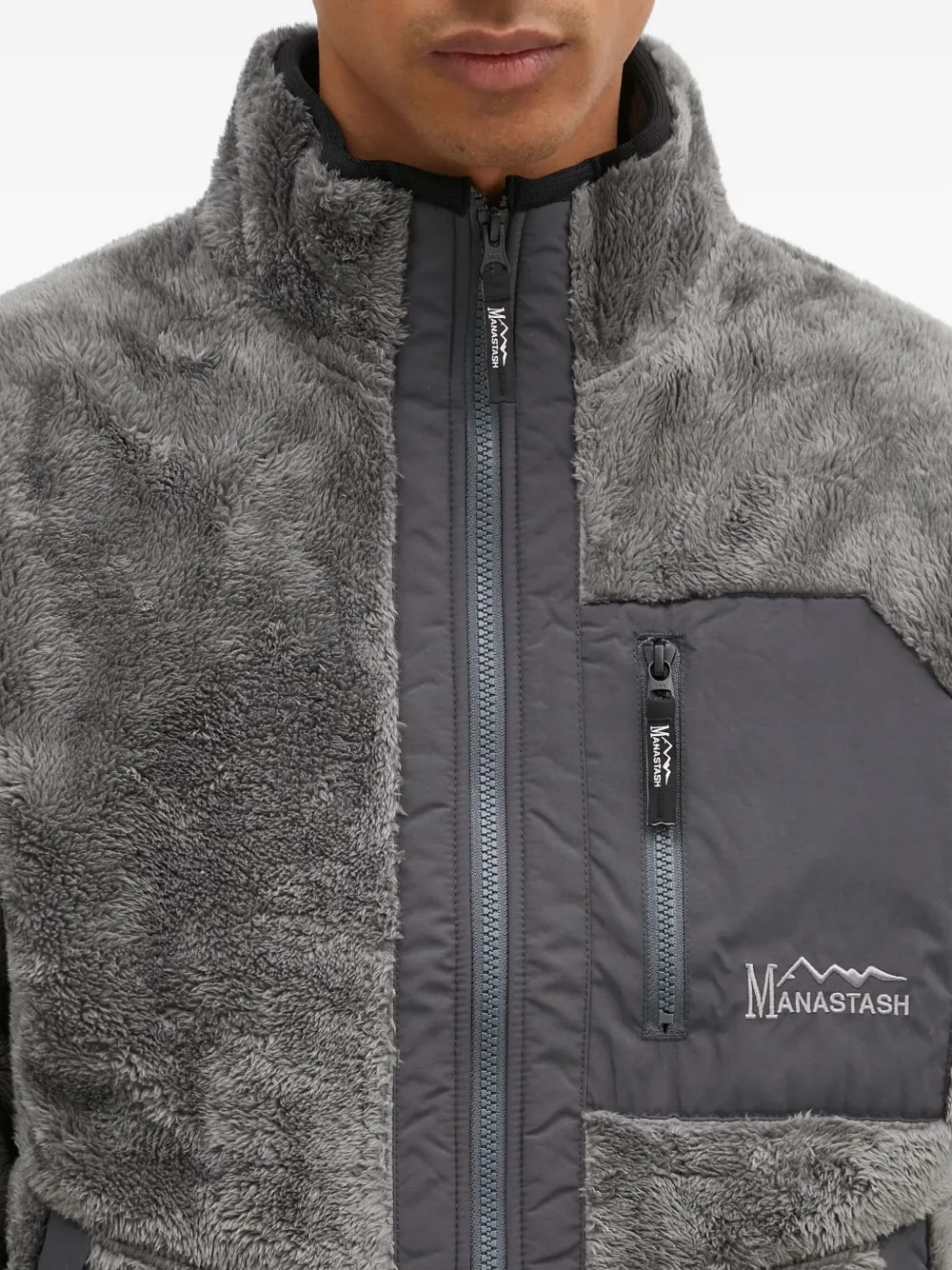 MANASTASH Fleece jack Grijs