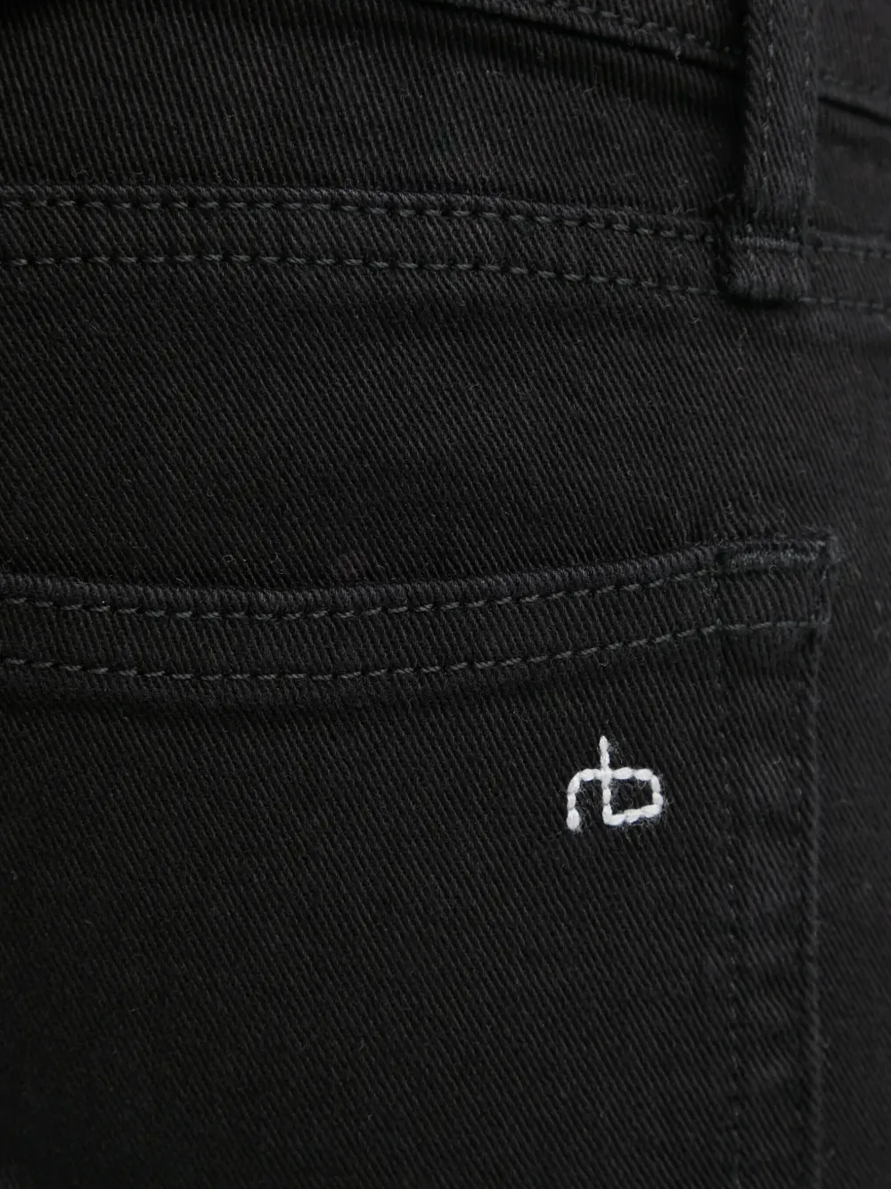 rag & bone Jeans met geborduurd logo Zwart