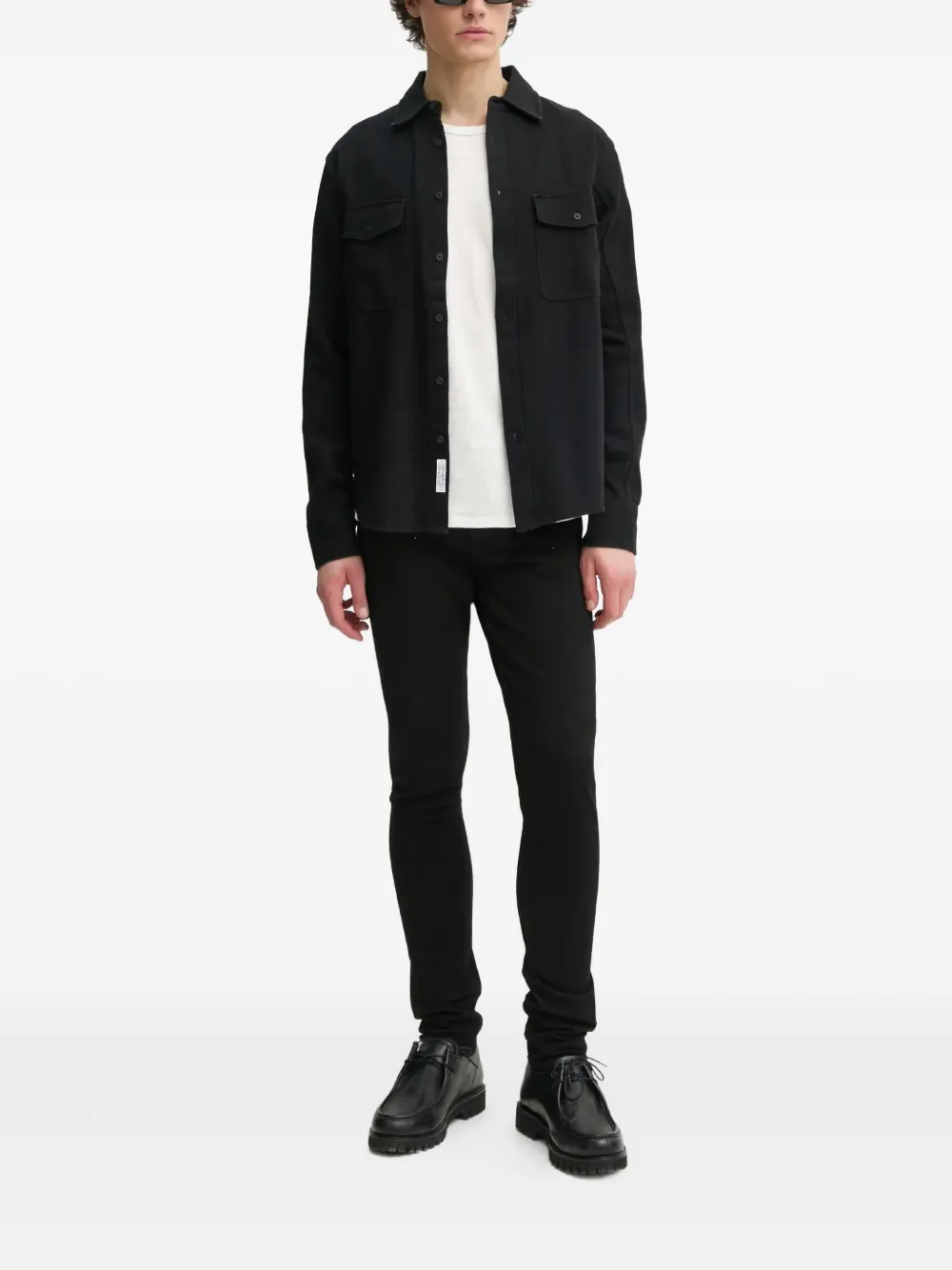 Rag & bone Jeans met geborduurd logo - Zwart