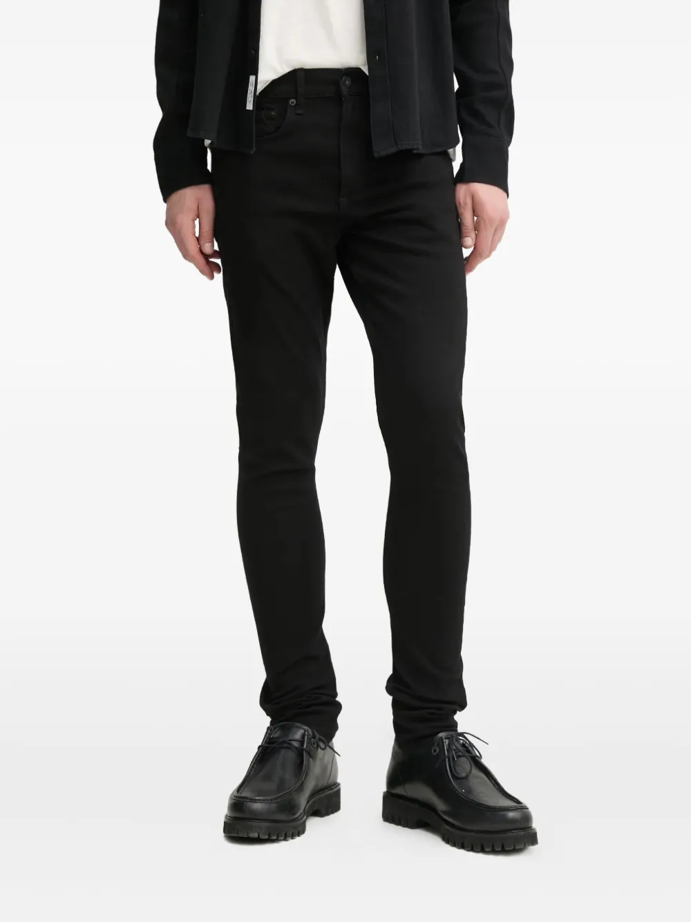 rag & bone logo-embroidered jeans | Black | Image 1