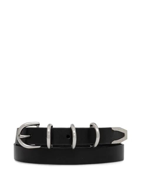 rag & bone leather triple-ring belt