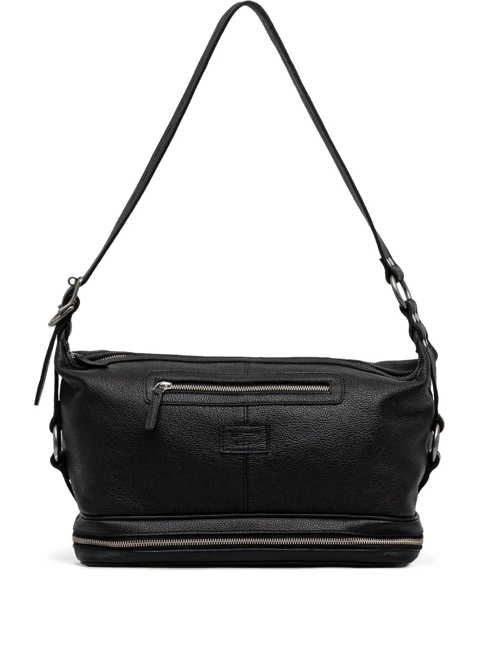 Martine Rose Bondage double-zip shoulder bag Zwart