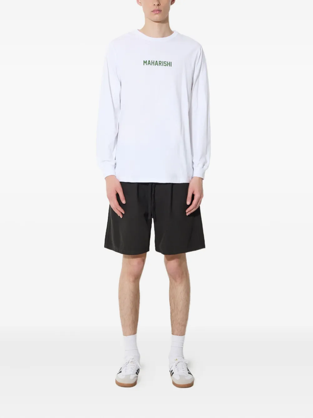 MANASTASH pockets elastic-waist shorts | Khaki Shorts | Image 2