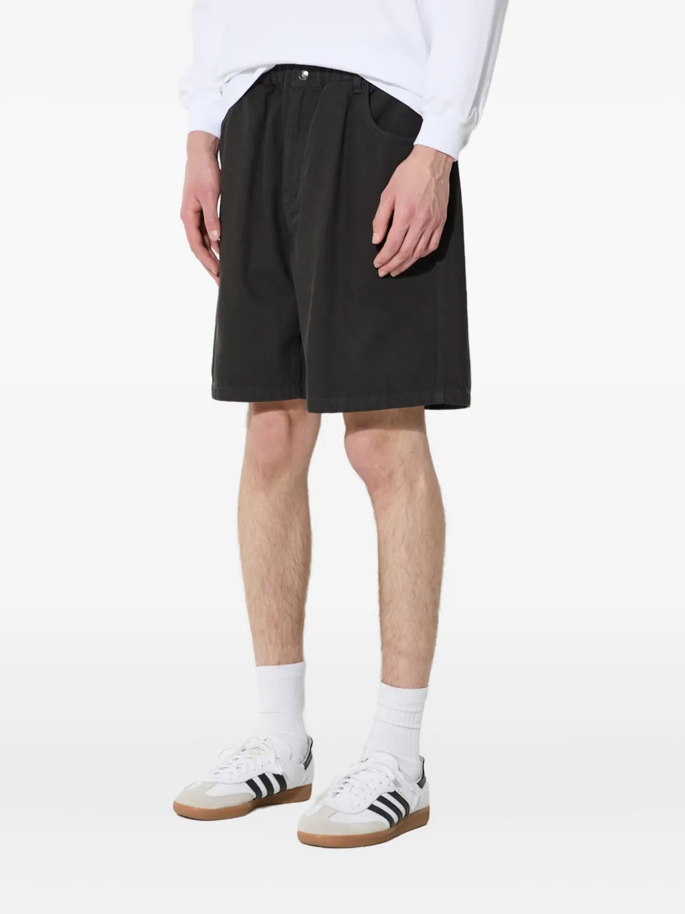 Manastash Pockets Elastic-waist Shorts In Black