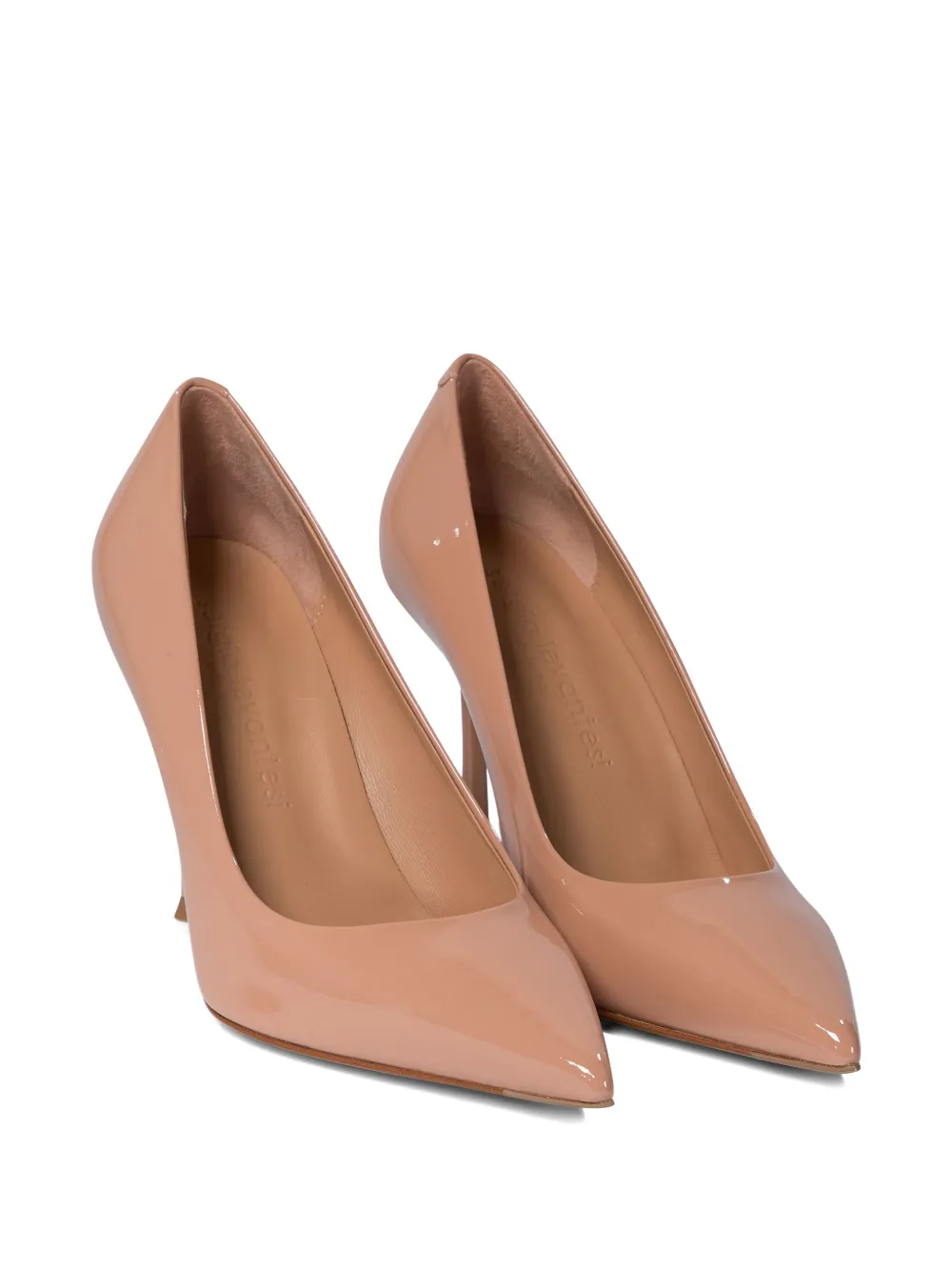 Sergio Levantesi 95mm leather pointed-toe pumps Neutrals