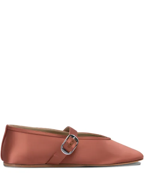 Le Monde Beryl silk buckle flats