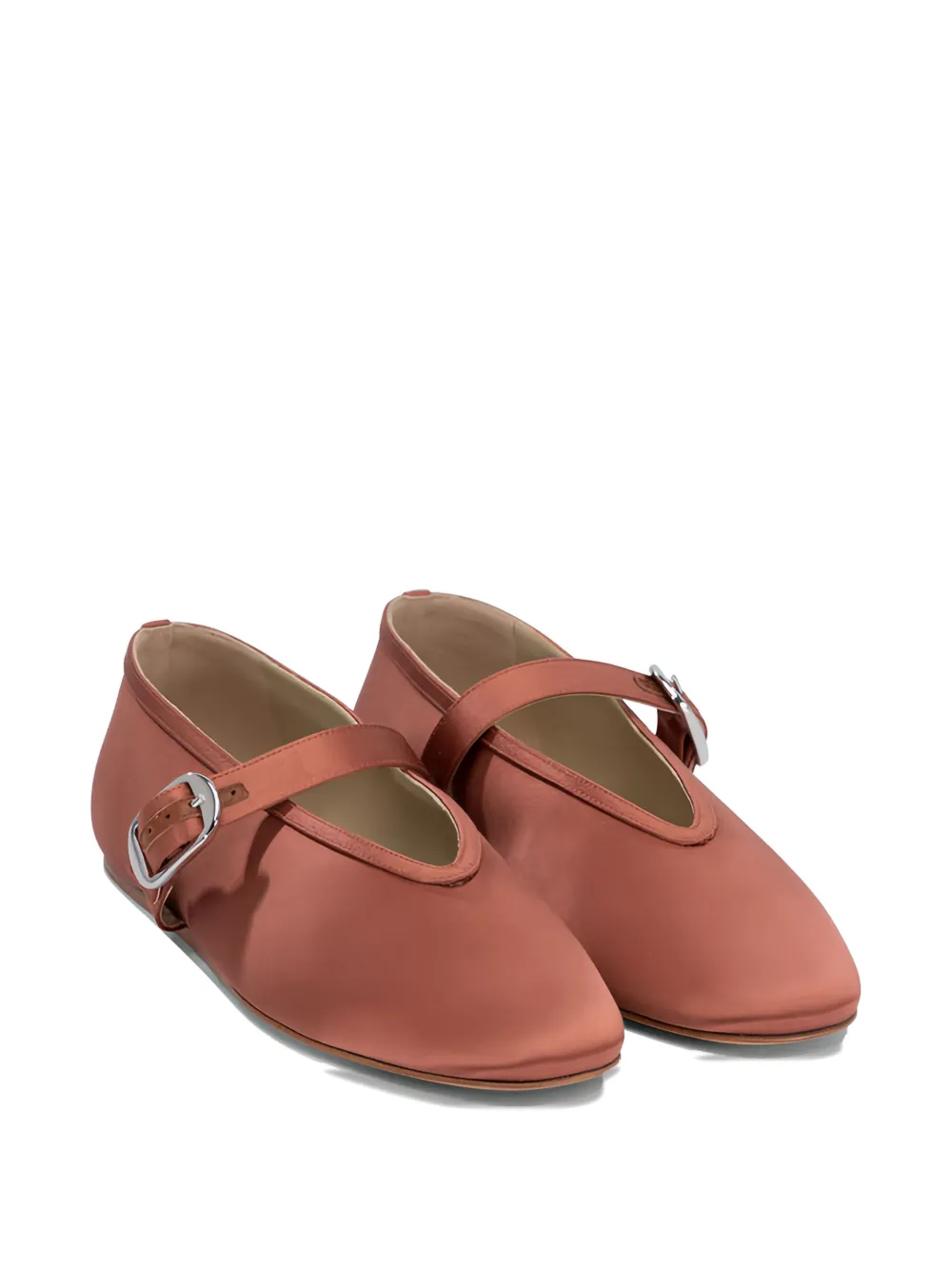 Le Monde Beryl Silk Buckle Flats