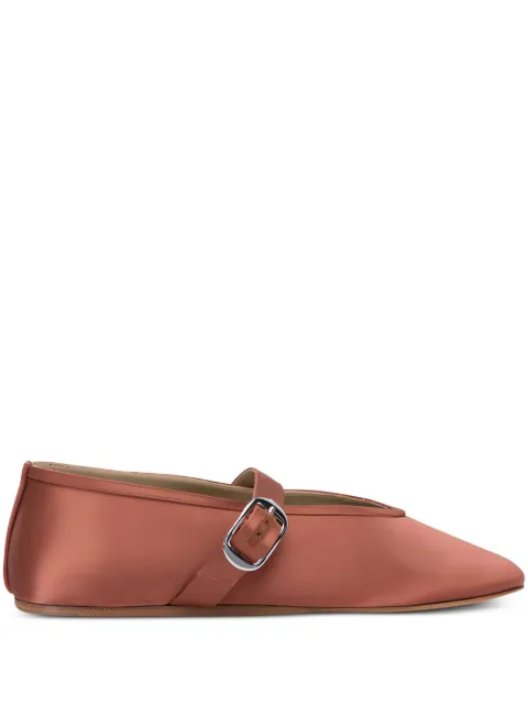 Le Monde Beryl silk buckle flats