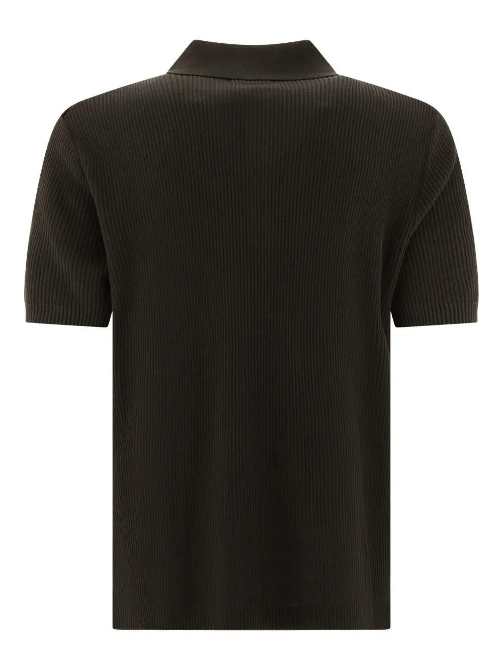 BEAMS PLUS knit polo shirt - Zwart