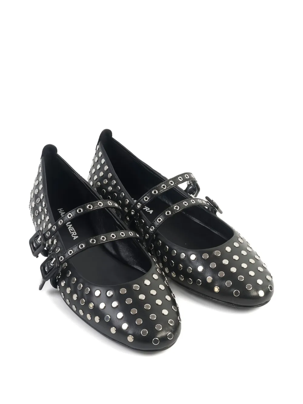 Halmanera Stud-embellish Buckle-straps Ballet Flats