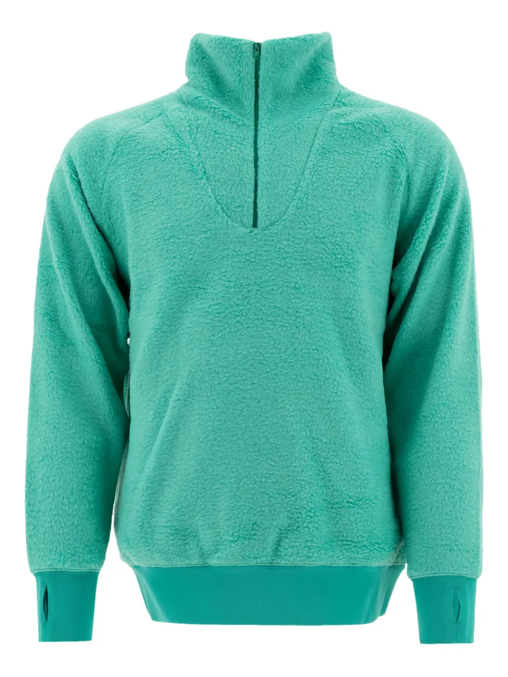 BEAMS PLUS high-neck fleece sweater | Green | Image 1