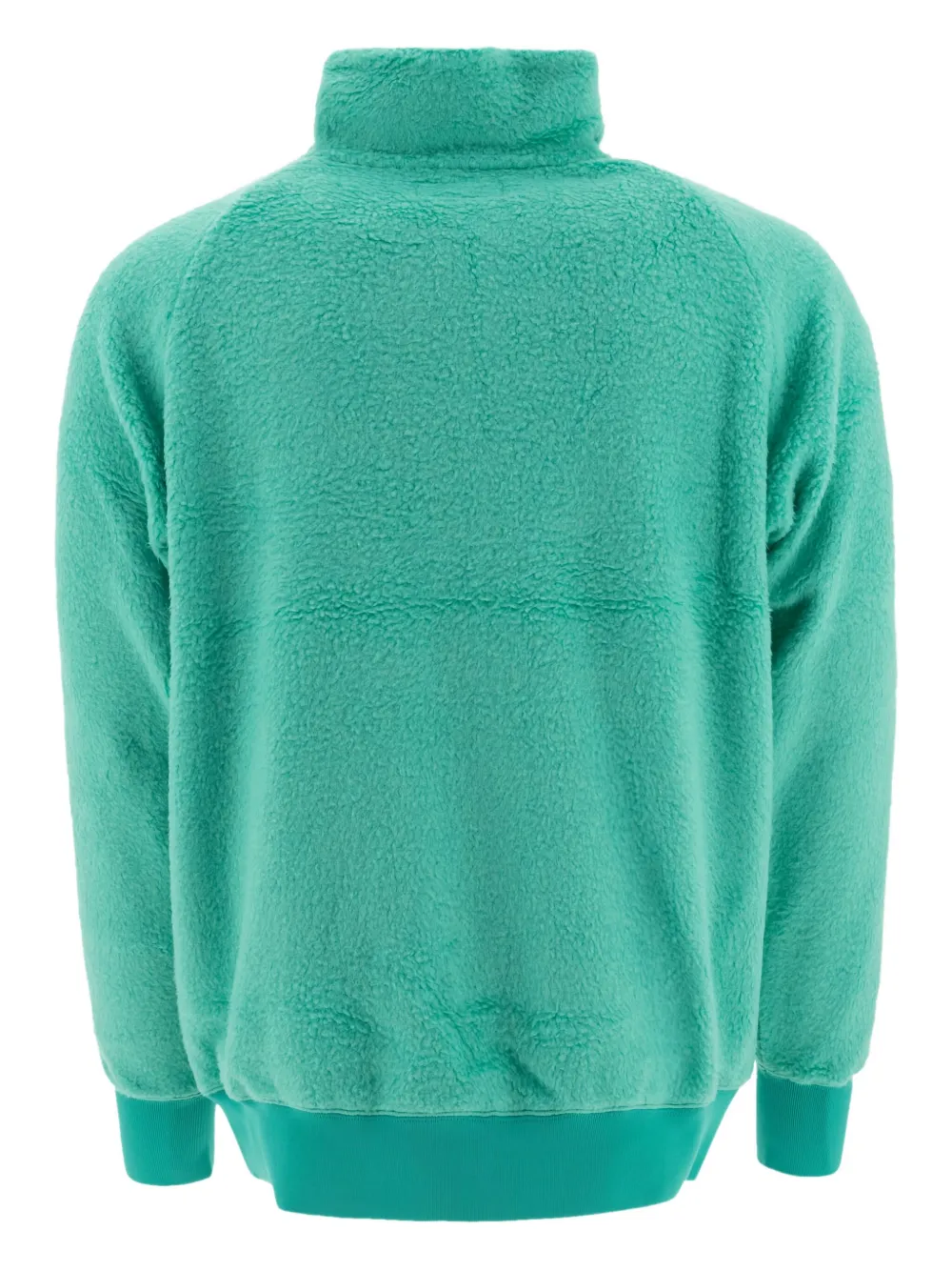 BEAMS PLUS high-neck fleece sweater - Groen
